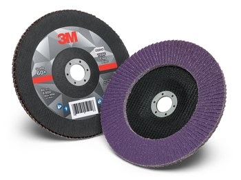 3M 769F Type 27 Flap Disc 05910 - Ceramic Precision-Shaped Grain - 7 in - 60+ - Medium