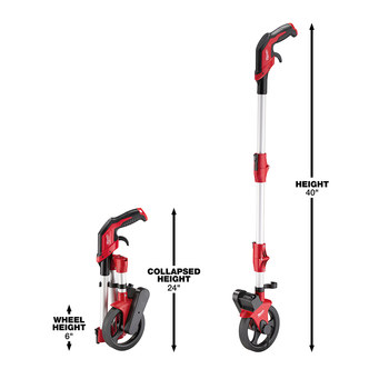 Milwaukee Red/Black Aluminum Measuring Wheel - 6 in Diameter - 48-22-5006