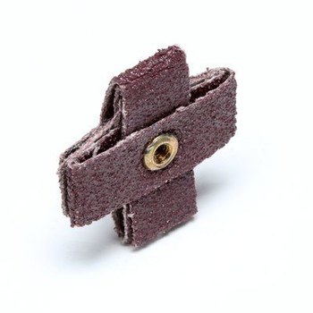 3M 341D 27369 Cross Pad - Aluminum Oxide - 1 in x 1 in - 80 - Medium