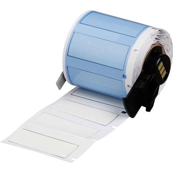 Picture of Brady PermaSleeve White Polyvinylidene Thermal Transfer M6-375-175-345-WT Heat Shrink Wire & Cable Labels (Main product image)