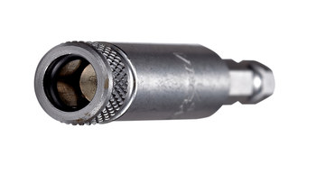 Vega Tools 1/4 in Magnetic Screw Cap Bit Holder 175MH1CC - 1/4 in-Hex Shank - Stainless Steel - 3 in Length - Stainless Steel Finish - 00426