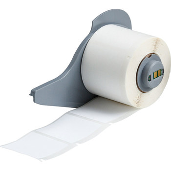 Picture of Brady White Polyester Thermal Transfer M71-32-489 Die-Cut Thermal Transfer Printer Label Roll (Main product image)