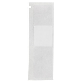 Picture of Brady Black on White, Clear Vinyl Thermal Transfer M4-209-RO-427 Self-Laminating Wrap Around Labels (Main product image)