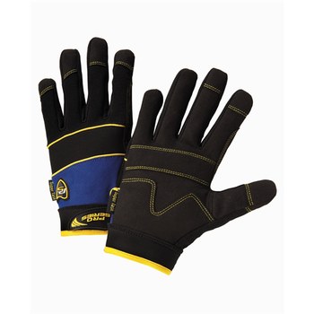 Picture of West Chester Pro Series Tank 86500 Black/Blue XL Polyester Foam/Synthetic Leather Full Fingered Work Gloves (Main product image)