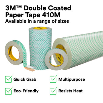3M 7010373963 Off-White Bonding Tape - 2 in Width x 36 yd Length - 6 mil Thick - Paper Liner - 32180