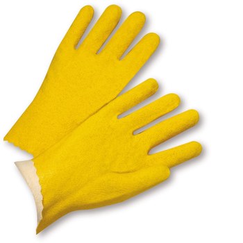 Picture of West Chester 3962 Yellow Large Cotton Full Fingered Work Gloves (Main product image)