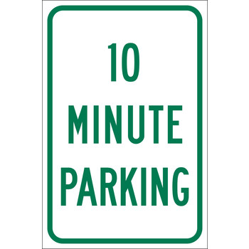 Picture of Brady B-959 Aluminum Rectangle White English Parking Restriction, Permission & Information Sign part number 141820 (Main product image)