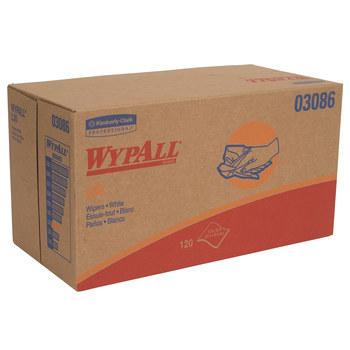 Kimberly-Clark Wypall L30 Wiper 03086, DRC, - 9.8 in x 10 in - White