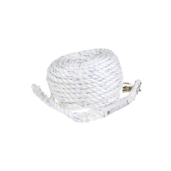 Peakworks Standard Vertical Lifeline V84084100, 100 ft, White, 5/8 in - 59131