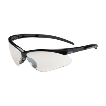 Picture of Bouton Optical Adversary 250-28-00 Clear Black Universal Polycarbonate Standard Safety Glasses (Main product image)