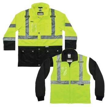 Ergodyne GloWear Cold Condition Jacket Kit 8388 25534 - Size Large - Lime