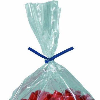 Blue Paper Twist Ties - 0.1875 in x 5 in - 6753