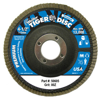 Picture of Weiler Tiger Flap Disc 50605 (Main product image)