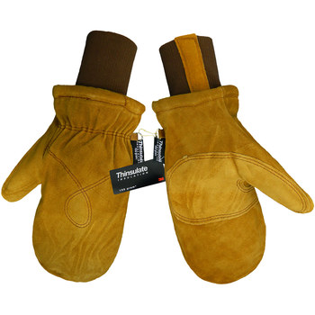Picture of Global Glove 594MIT Brown Large Leather Split Cowhide Cold Condition Gloves (Main product image)