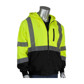 PIP Cold Condition Sweatshirt 323-1370B 323-1370B-LY/M - Size Medium - Hi-Vis Lime Yellow/Black - 18566