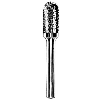 Picture of Dynabrade Carbide Double Cut SC-42 1/8 in Cylindrical Abrasive Burr 93341 (Main product image)
