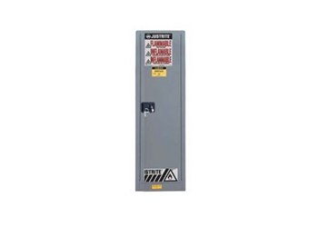 Picture of Justrite Sure-Grip EX 54 gal Gray Steel Hazardous Material Storage Cabinet (Main product image)