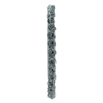 Weiler Roughneck 13234 Wheel Brush - 4.5 in Dia - Knotted - Stringer Bead Steel Bristle