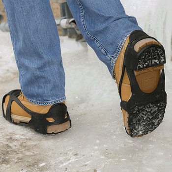 DueNorth Traction Overshoes V3550570-L - Size Large - Rubber - Orange - 83832