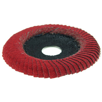 Weiler Tiger Angled Flap Disc 51312 - Ceramic - 4-1/2 in - 40 - Coarse