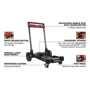 Milwaukee Vacuum Cart - 32.2 in - 0933-20