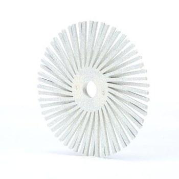 3M Scotch-Brite Ceramic RB-ZB Radial Bristle Brush - Fine Grade - 3/8 in Center Hole - 3 in Outside Diameter - 24281