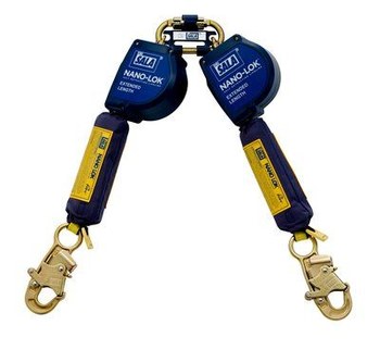 Picture of DBI-SALA Nano-Lok Quick Connect 3101621 Blue Dyneema/Polyester Webbing Self-Retracting Lifeline (Main product image)