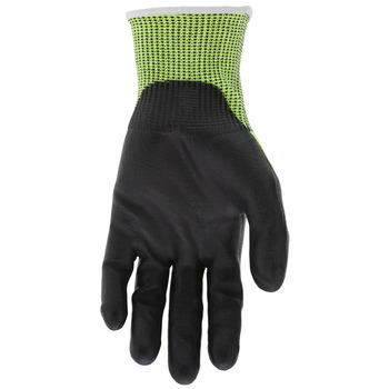 MCR Safety CutPro HyperMax Hi-Vis Lime Small Cut-Resistant Gloves - A7 Cut Resistance - HPPE Palm & Fingertips Coating - Not Insulated Insulation - Smooth Finish - 9277PUS