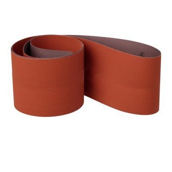 3M Cubitron 707E Coated Ceramic Orange Sanding Belt - Cloth Backing - JE Weight - P180 Grit - Very Fine - 1 in Width x 72 in Length - 08321