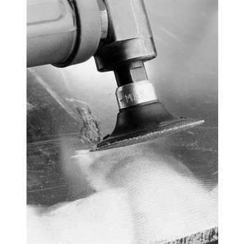3M Scotch-Brite MB-DC Silicon Carbide Deburring Disc - Medium Grade - Arbor Attachment - 5 in Diameter - 1/4 in Center Hole - 64418