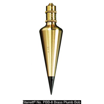 Starrett Plumb Bob, Brass | RSHughes.com