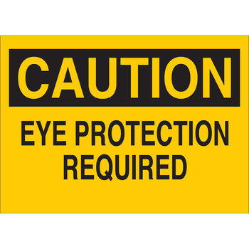 Picture of Brady B-120 Fiberglass Reinforced Polyester Rectangle Yellow English PPE Sign part number 47061 (Main product image)