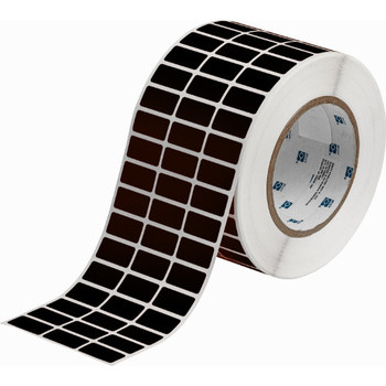Picture of Brady Black Polyester Thermal Transfer THT-5-8117-10 Die-Cut Thermal Transfer Printer Label Roll (Main product image)