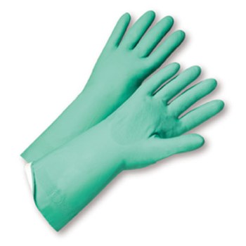 Picture of West Chester 52N104 Green 10 Nitrile Unsupported Chemical-Resistant Gloves (Main product image)