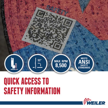 Weiler Tiger Cutting Wheel 57046 - 7 in - Aluminum Oxide - 60 - T
