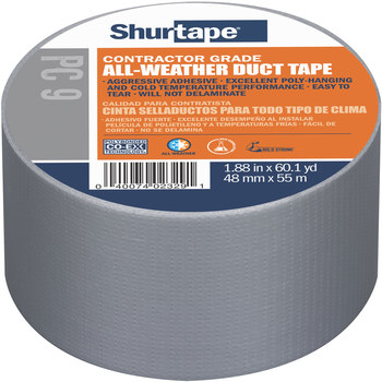 Shurtape PC 9S Duck Pro by Shurtape Contractor Grad Duct Tape Silver 48mm x  55m-1 Roll 152305 from Shurtape - Acme Tools