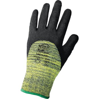 Global Glove Tsunami Grip CR639 Black 7 Cut-Resistant Gloves - ANSI A4 Cut Resistance - Nitrile Palm & Fingers Coating - CR639/7