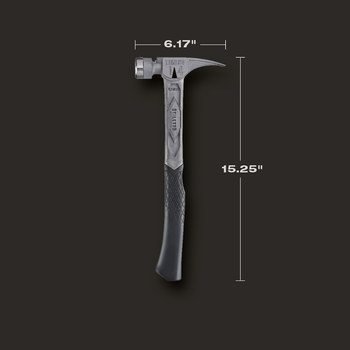Milwaukee TIBONE Titanium Framing Hammer TIB14RMC - Curved Handle - 14 oz Head