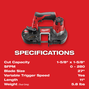Milwaukee M12 Band Saw 2429-20