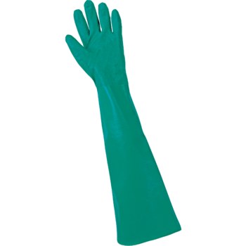 Global Glove FrogWear Green Large Supported Chemical-Resistant Gloves - 24 in Length - Rough Finish - 8772-9(L)