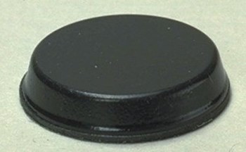 3M Bumpon SJ6344 Black Bumper/Spacer Pad - Cylindrical Shaped Bumper - 0.75 in Width - 0.16 in Height - 40952