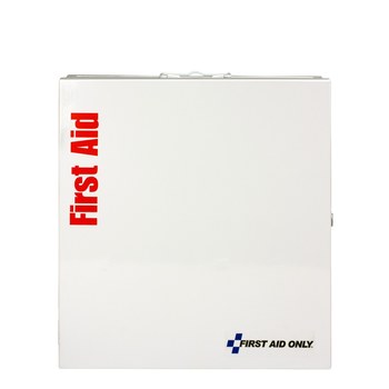 First Aid Only First Aid Cabinet Without Medications - 3.1 in Width - 13.25 in Length - 14.1 in Height - Metal Case Construction - 092265-74604