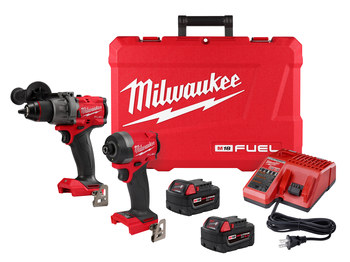 Milwaukee M18 FUEL 2-Tool Hammer Drill Combo Kit 3697-22, Lithium