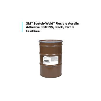 3M Scotch-Weld 7100234570 Black Two-Part Base (Part B) Acrylic Adhesive - 55 gal Drum - 40839