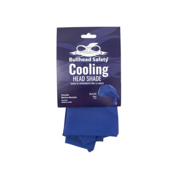 Bullhead Safety Blue Cotton Cooling Head Shade - GLO-S3