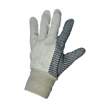 Global Glove C80D Black/White Canvas/Cotton Work Gloves - Wing Thumb - C80D1