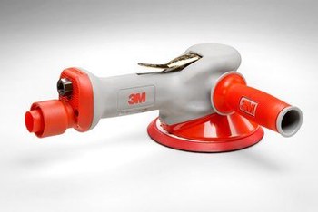 3M Standard 6 in Pneumatic Random Orbital Sander 7100088652 - 1/4 in NPT Inlet - 0.45 hp