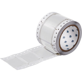 Picture of Brady Permasleeve White Polyolefin Thermal Transfer ZH-1500-2-WT-2 Die-Cut Thermal Transfer Printer Sleeve (Main product image)
