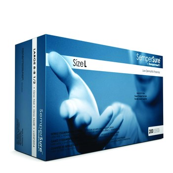 Picture of Sempermed SemperSure SUNF Blue Large Nitrile Powder Free Disposable Gloves (Main product image)