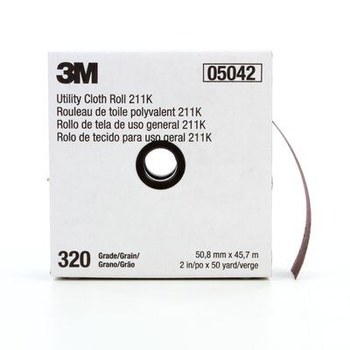 3M 211K Shop Roll 05042 - 2 in x 50 yd - Aluminum Oxide - 320 - Extra Fine